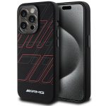 Aizmugurējais vāciņš Mercedes-Benz  AMG Silicone Large Rhombuses Pattern MagSafe case for iPhone 15 Pro - black 