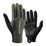 Jalgratta tarvik Rockbros  Rockbros 16110006002 shock-absorbing cycling gloves size M - green and black 