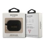 Back panel cover Guess  Guess Silicone Glitter Case for AirPods Pro - Black 