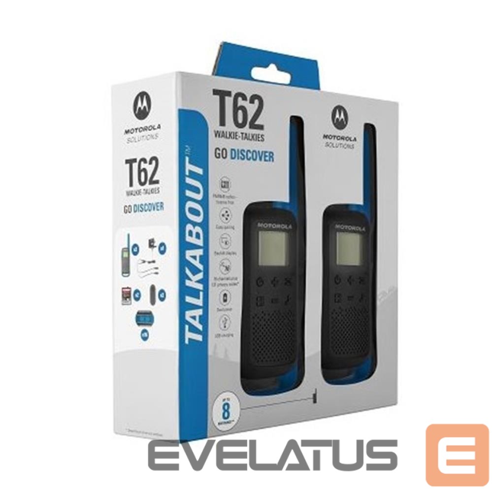 Radios Motorola Motorola Talkabout T62 twin-pack + charger blue